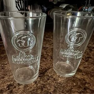 Mellow Mushroom etched glasses